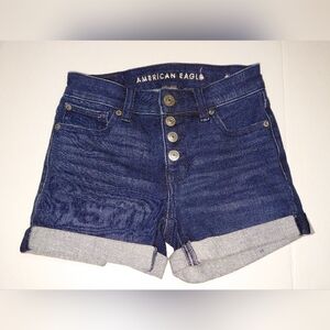 American Eagle Outfitters Dark Blue Jean Shorts